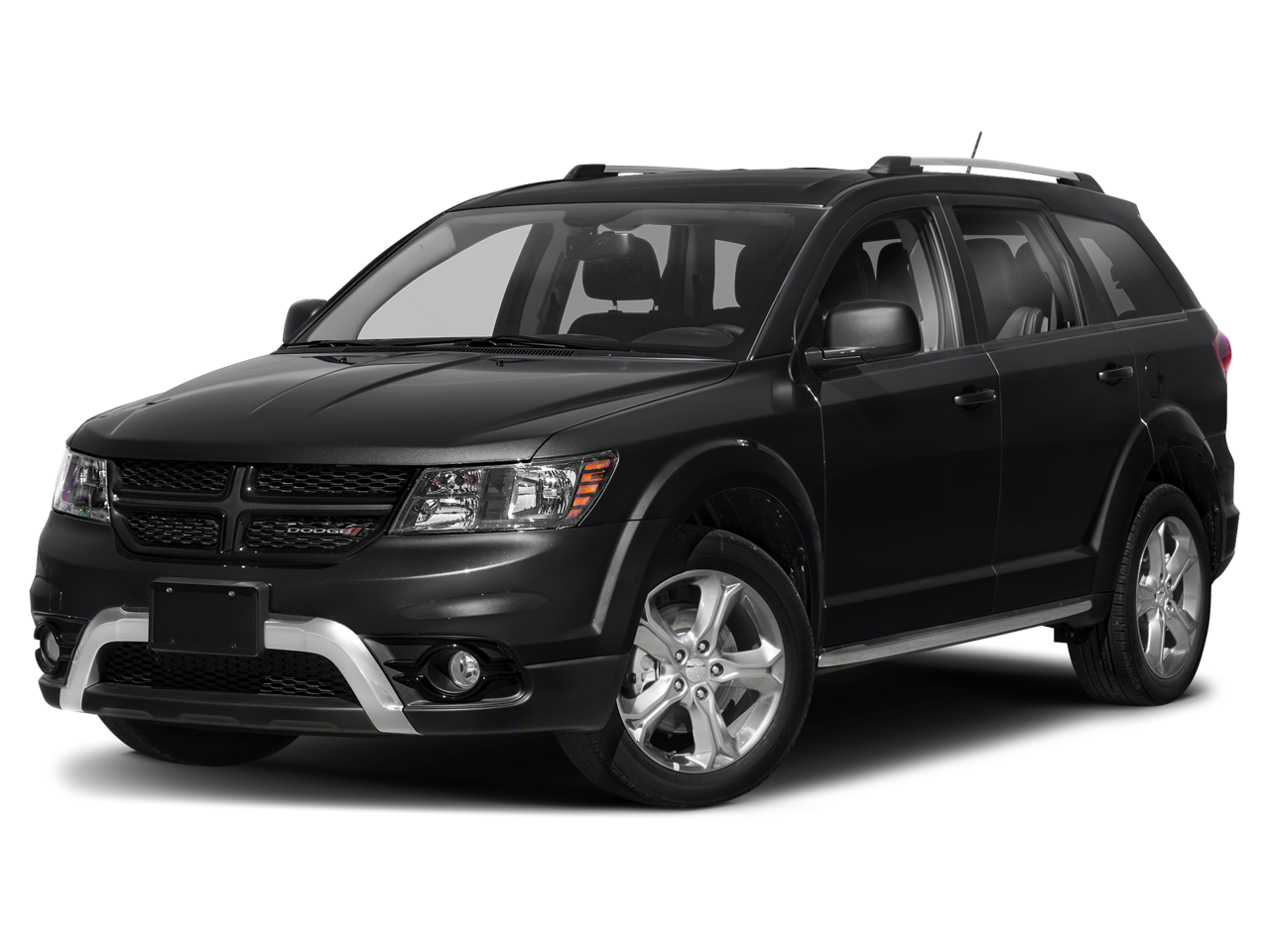 2020 Dodge Journey Crossroad in Pitch Black Clearcoat — front three-quarter view