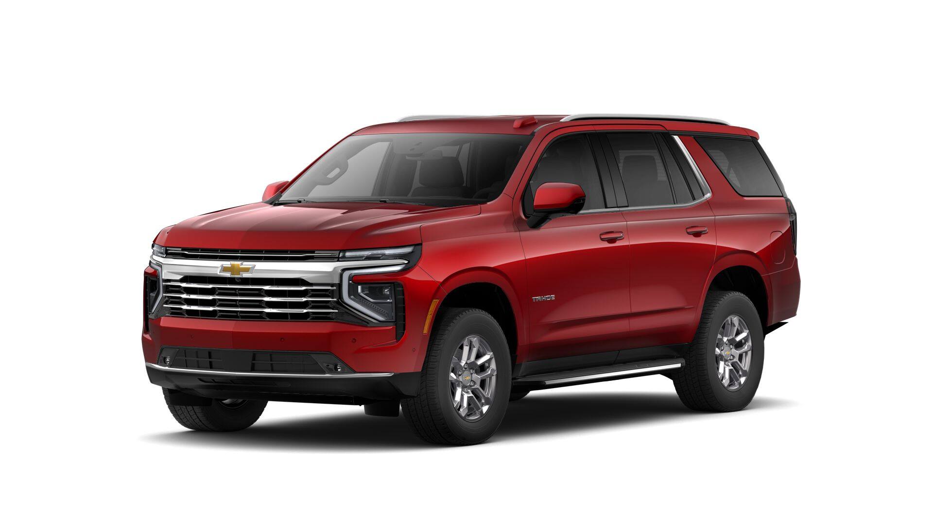 2026 Chevrolet Tahoe LT in Radiant Red Tintcoat — front three-quarter view