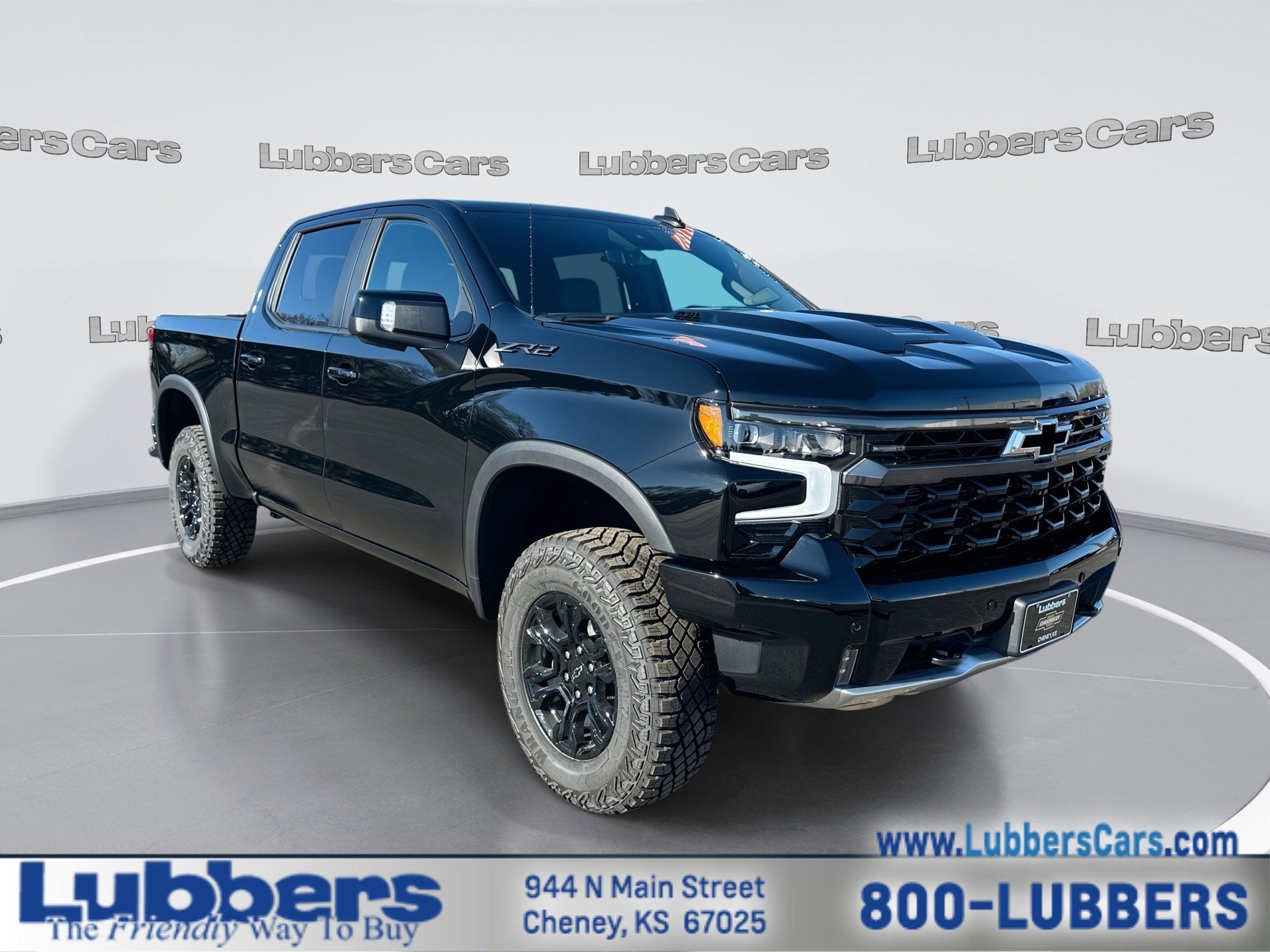 2026 Chevrolet Silverado 1500 ZR2 in Black — front three-quarter view