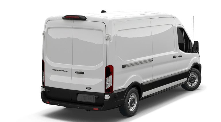 2026 Ford Transit Cargo Van — rear three-quarter view
