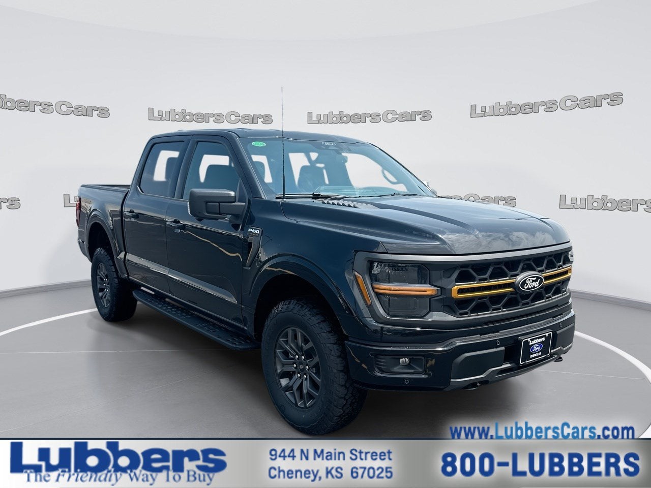 2026 Ford F-150 Tremor in Agate Black Metallic — front three-quarter view