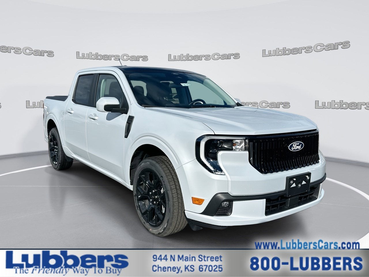 2026 Ford Maverick Lobo Standard in Space White Metallic — front three-quarter view
