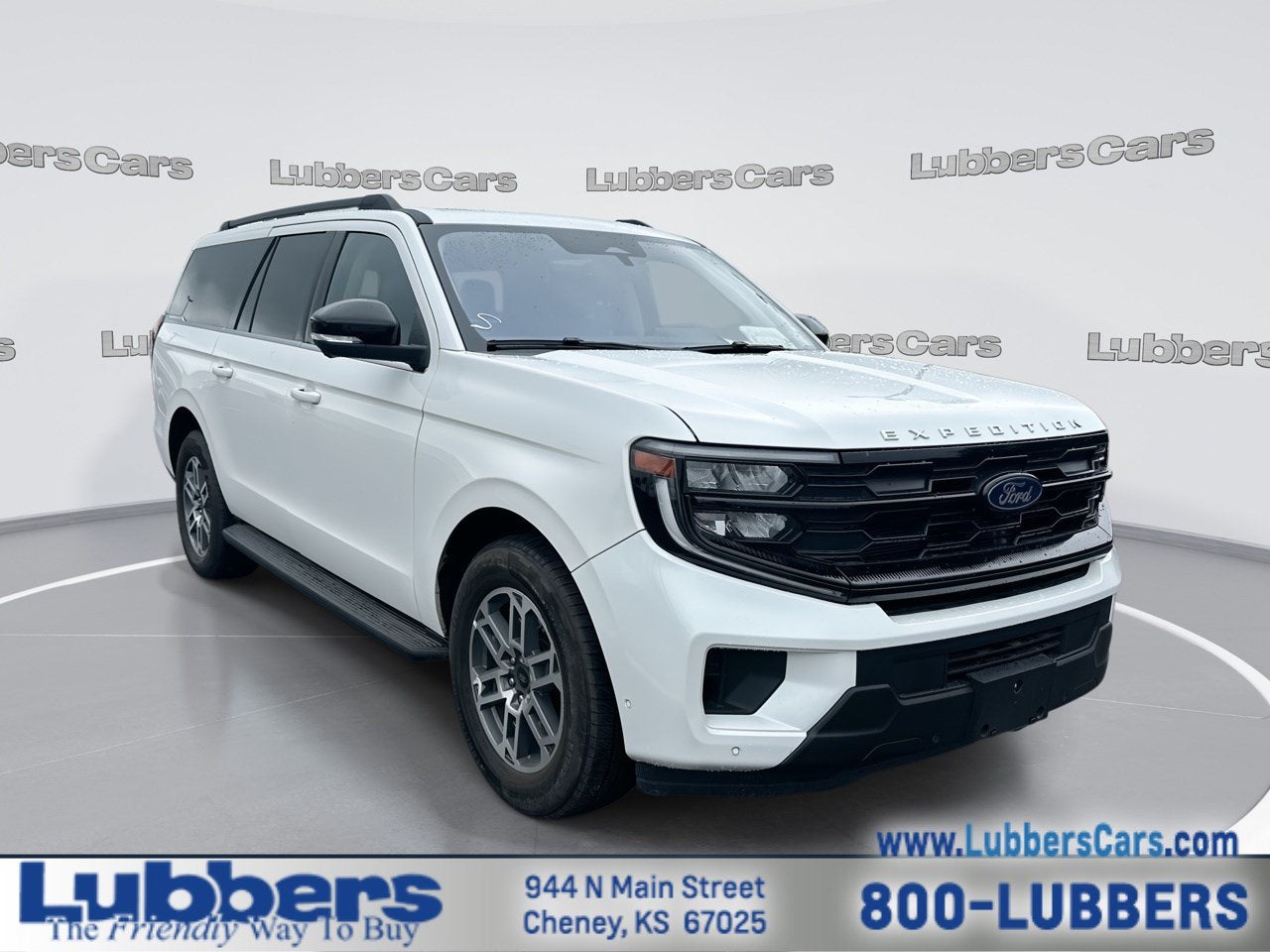 2025 Ford Expedition Max Active in Star White Metallic Tri-Coat — front three-quarter view