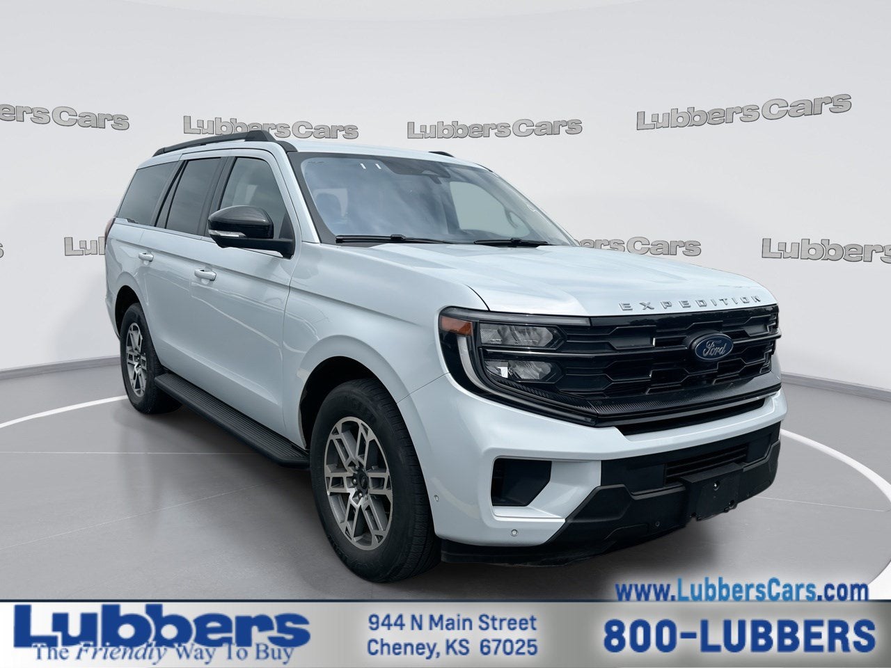 2025 Ford Expedition Active in Space Silver Metallic — front three-quarter view