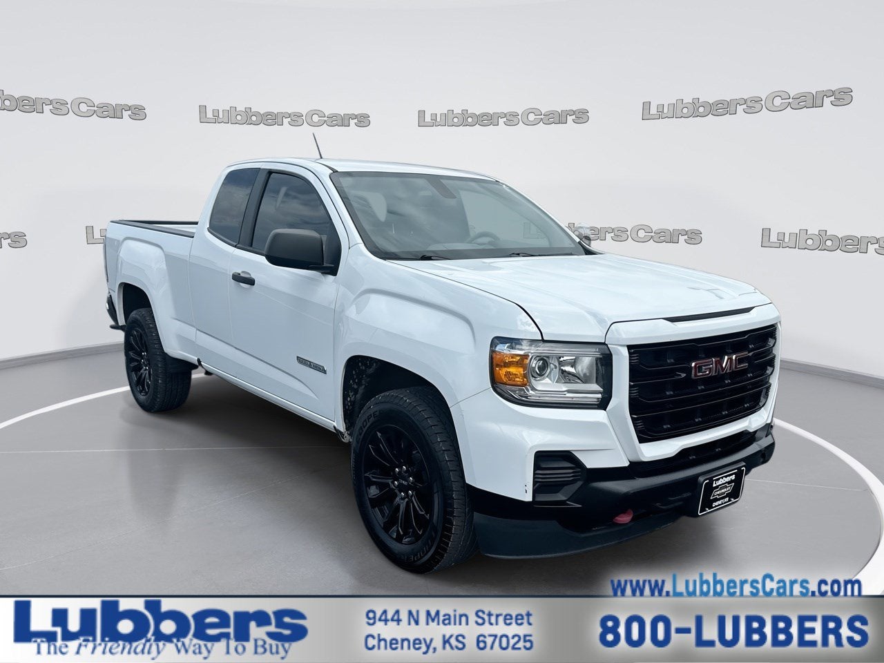 2021 GMC Canyon 2WD Elevation Standard in Summit White — front three-quarter view
