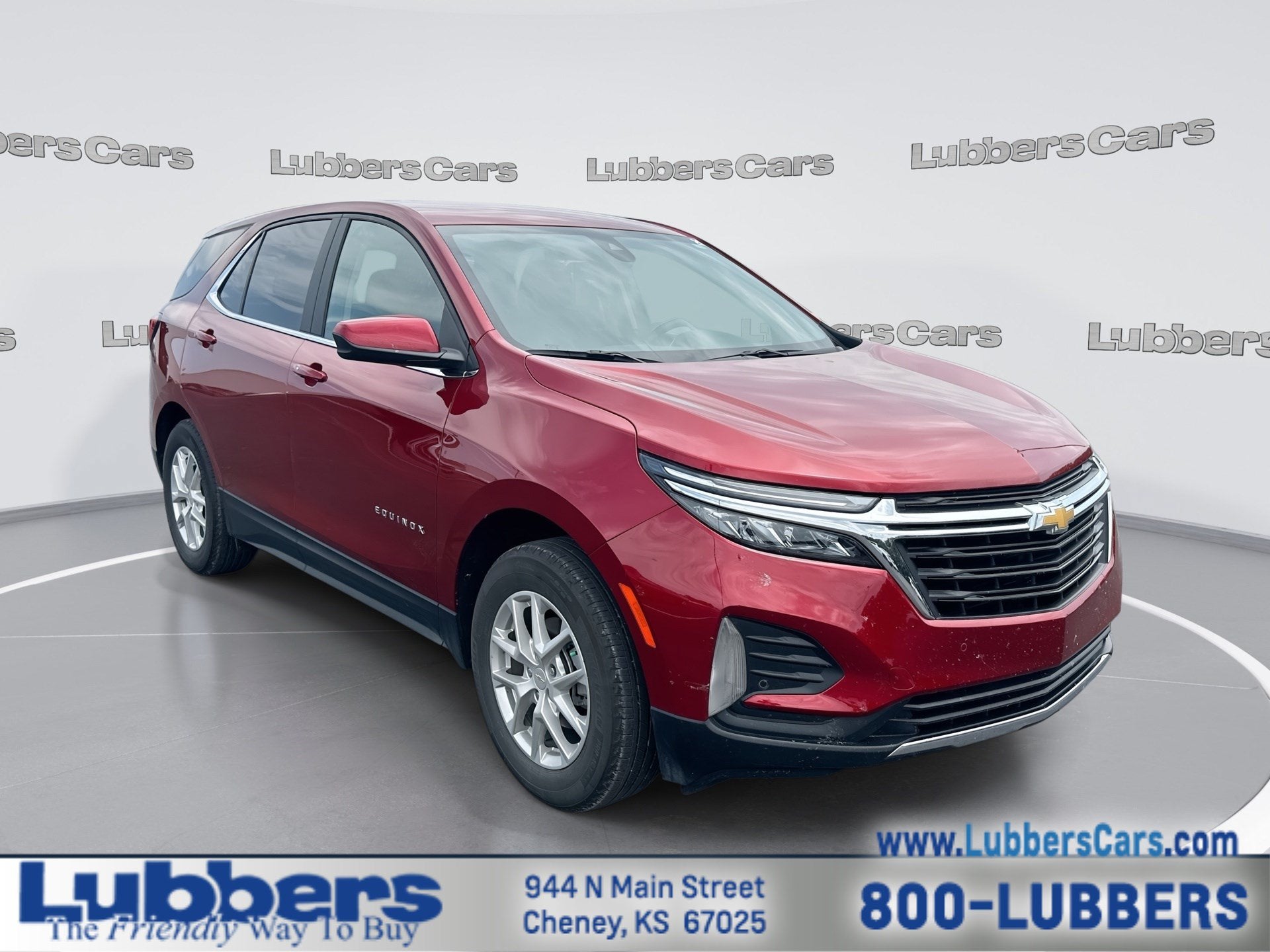 2024 Chevrolet Equinox LT in Radiant Red Tintcoat — front three-quarter view
