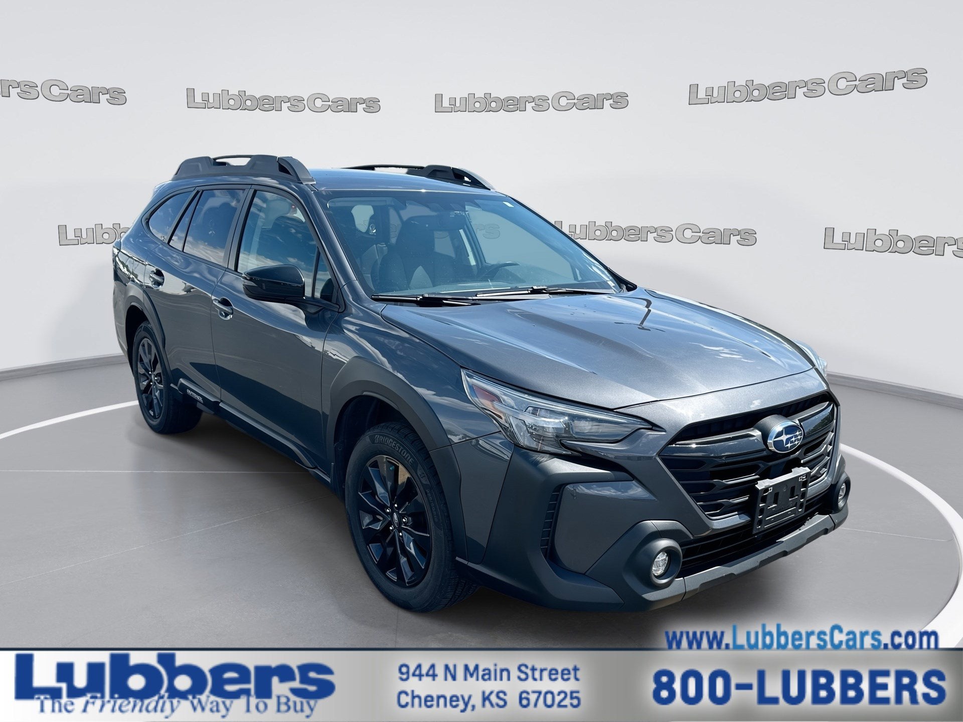2023 Subaru Outback Onyx Edition in Magnetite Gray Metallic — front three-quarter view