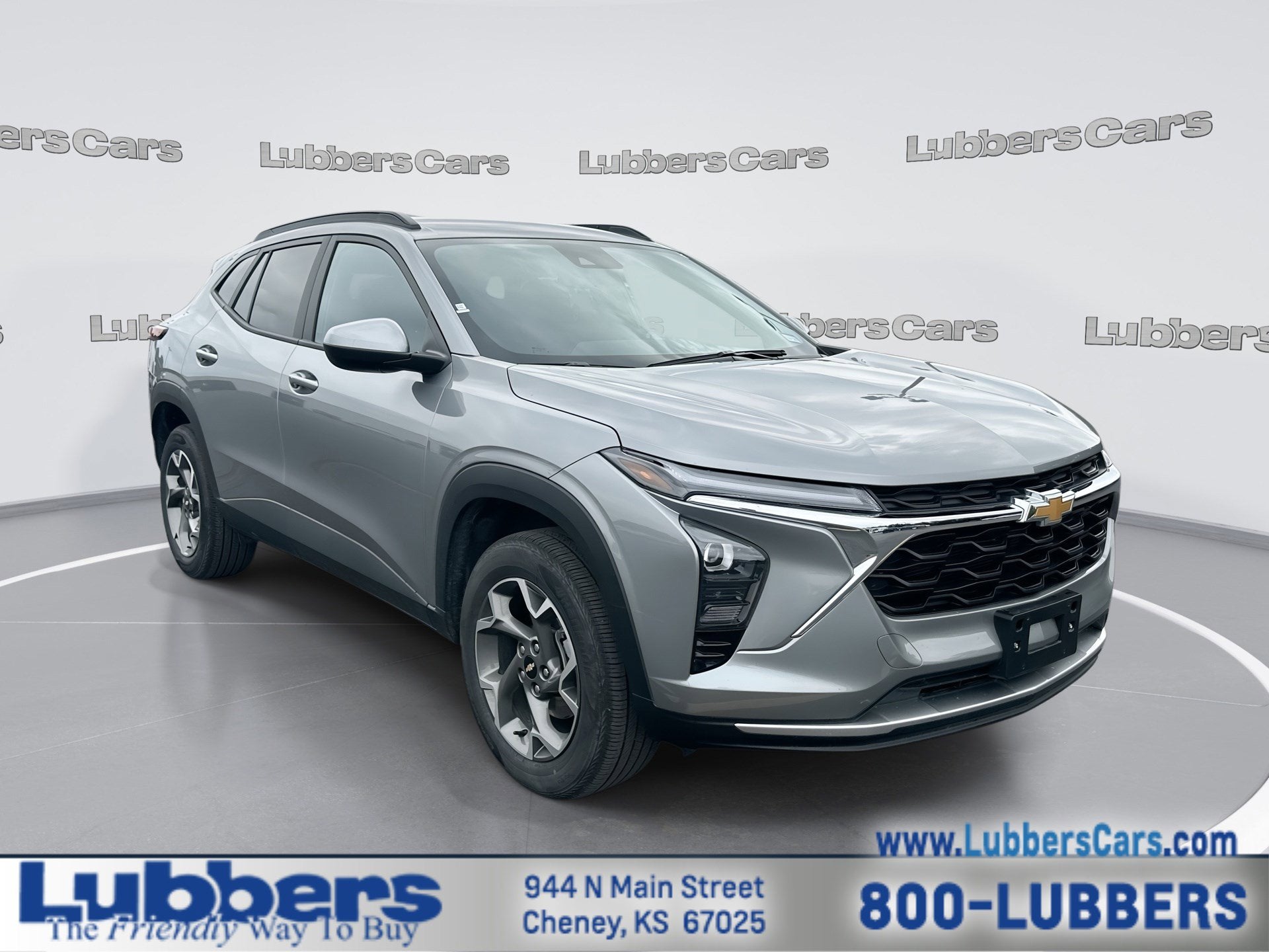 2025 Chevrolet Trax LT in Sterling Gray Metallic — front three-quarter view
